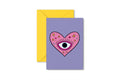 Heart & eye illustrated card