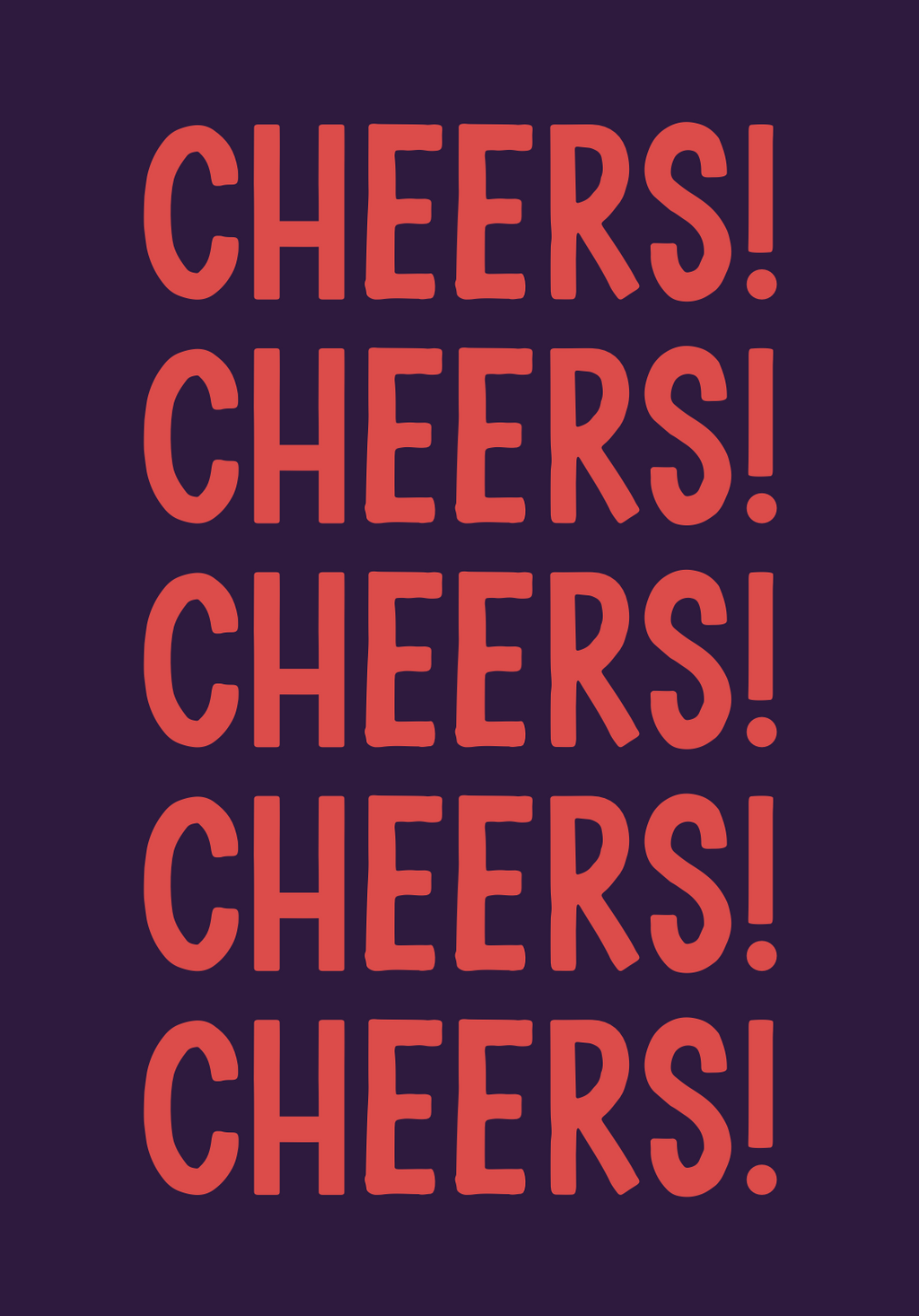 'Cheers' card
