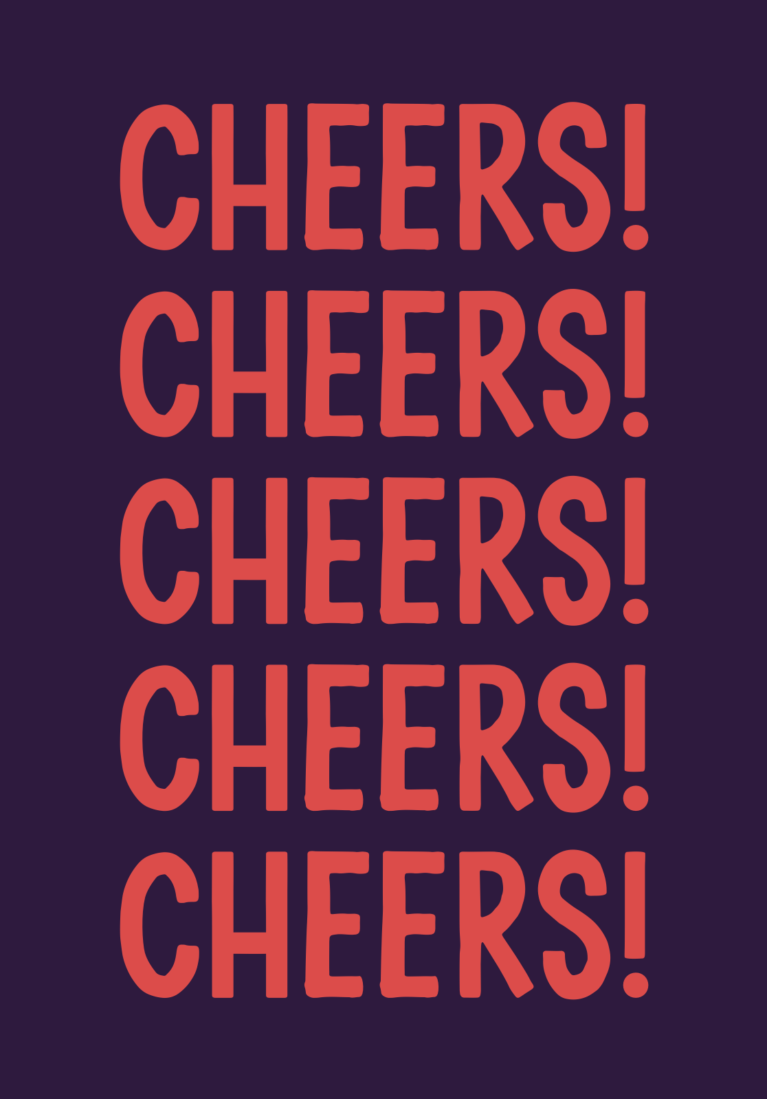'Cheers' card