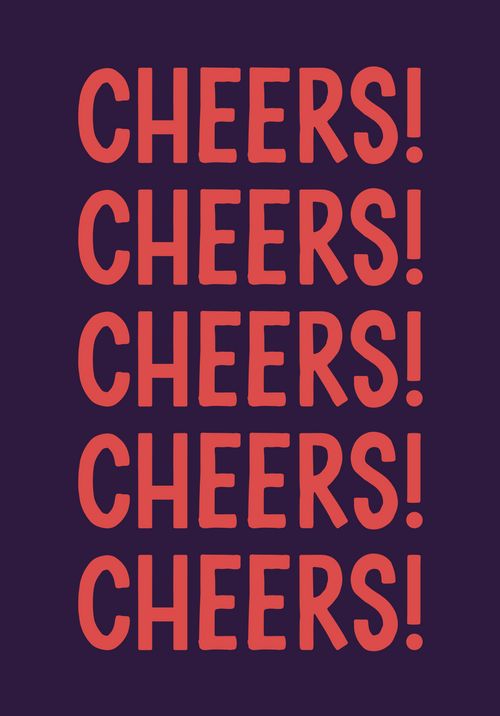'Cheers' card