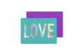 'LOVE' card with holographic foil