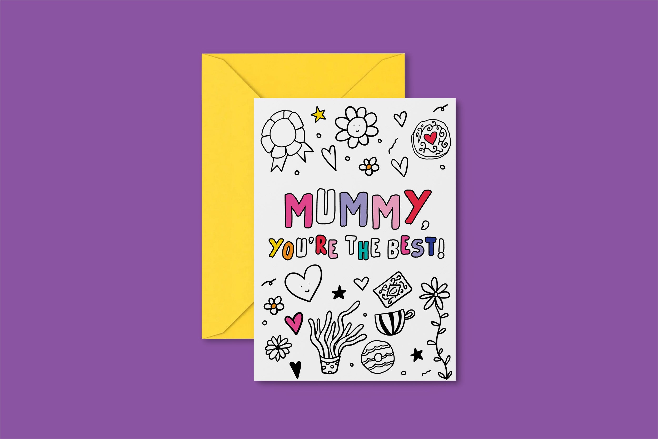 ‘COLOUR IN’ Mother's Day card!