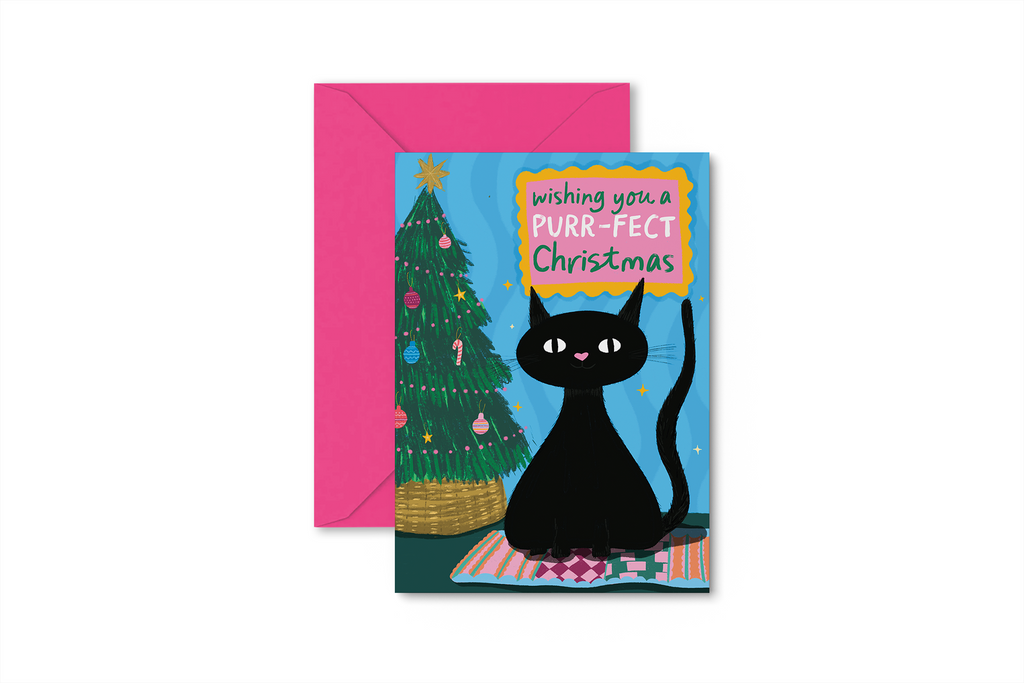 Purr-Fect Christmas - Cat Christmas Card