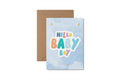 Hello Baby Boy - gold foil