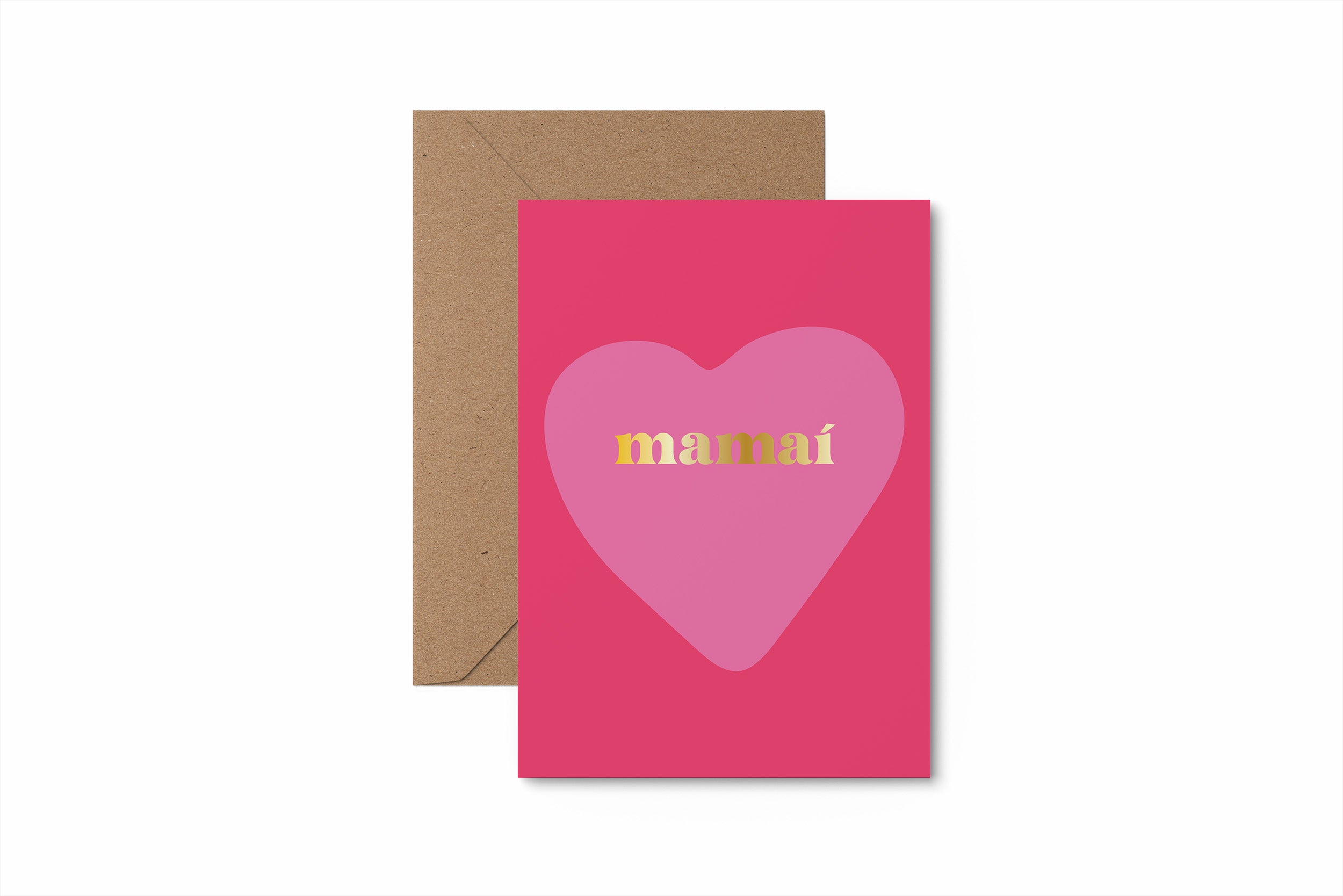 Mamaí - Irish mum card with gold foil