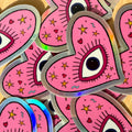 Witchy heart sticker