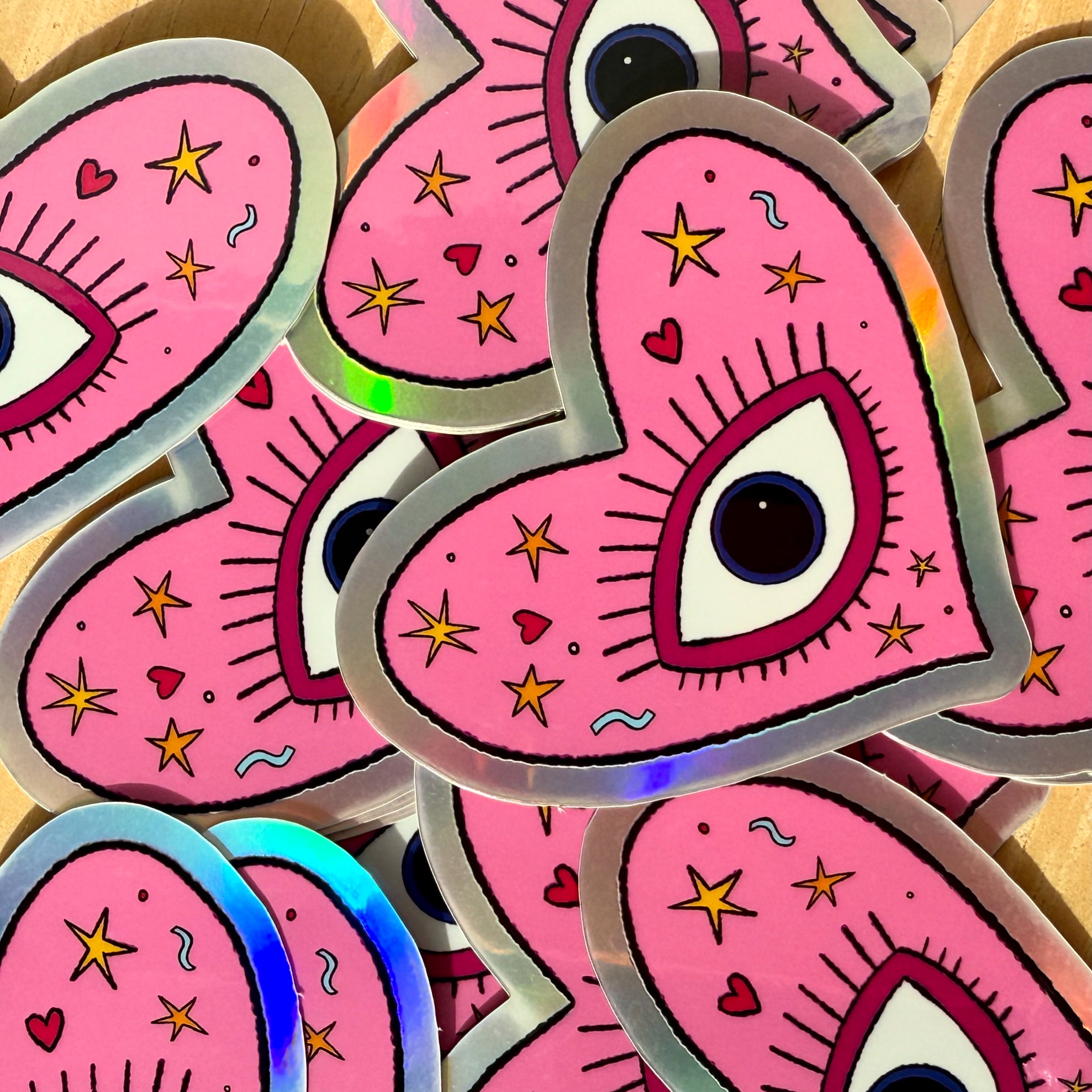 Witchy heart sticker
