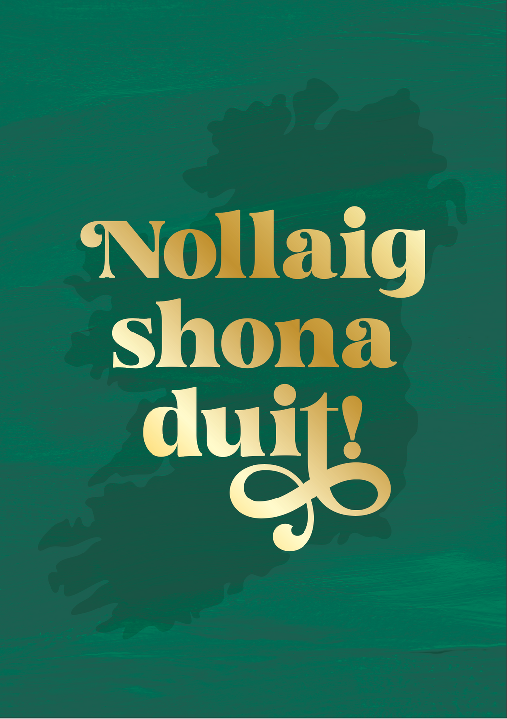 Nollaig Shona - foiled Irish Christmas card