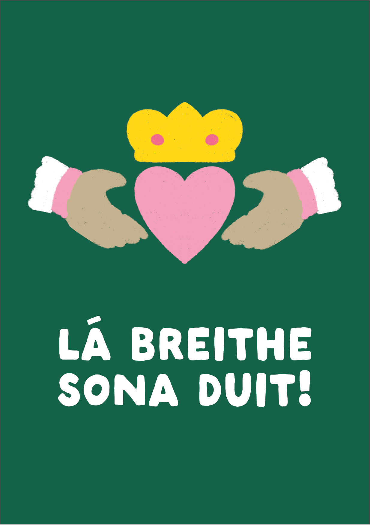 Lá breithe Sona Duit! Irish Claddagh birthday card