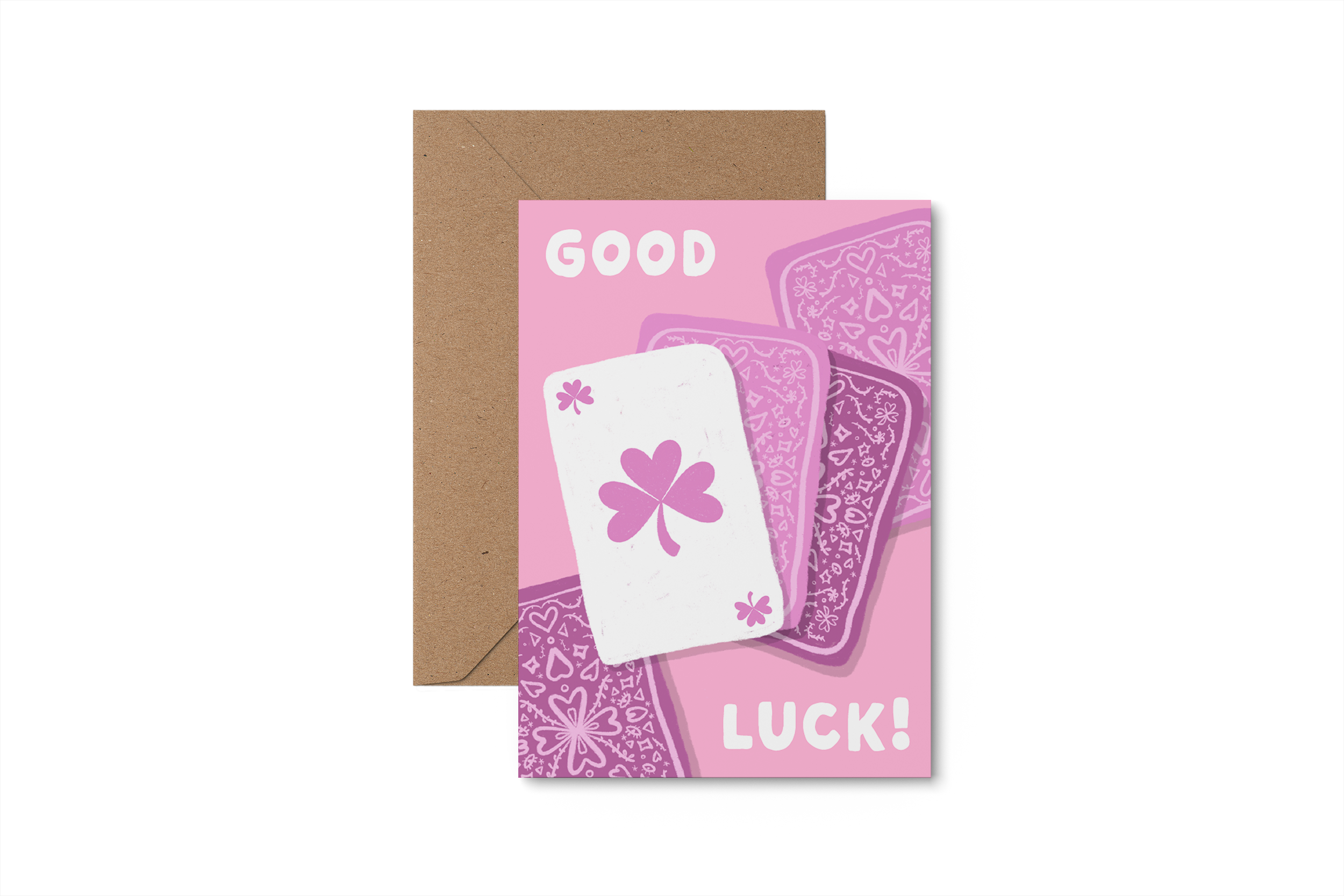 Good Luck! Illustrated card