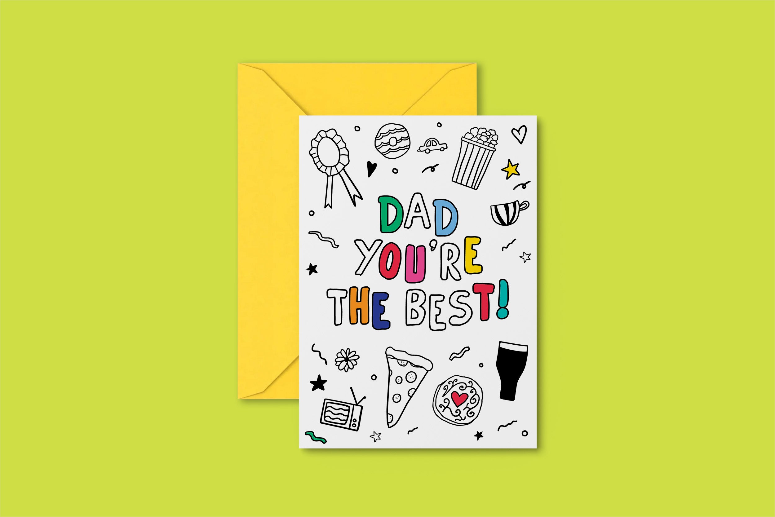‘COLOUR IN’ Father's Day card!