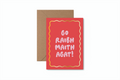 GRMA - Irish Thank You card with gold foil
