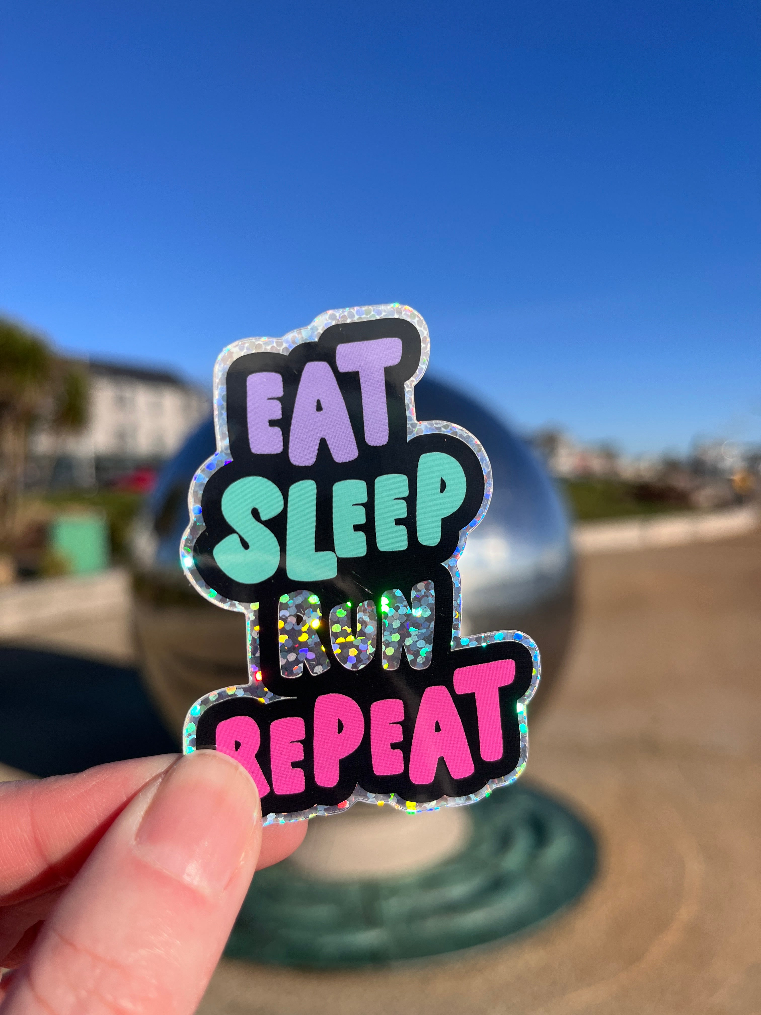 Eat Sleep Run Repeat sticker