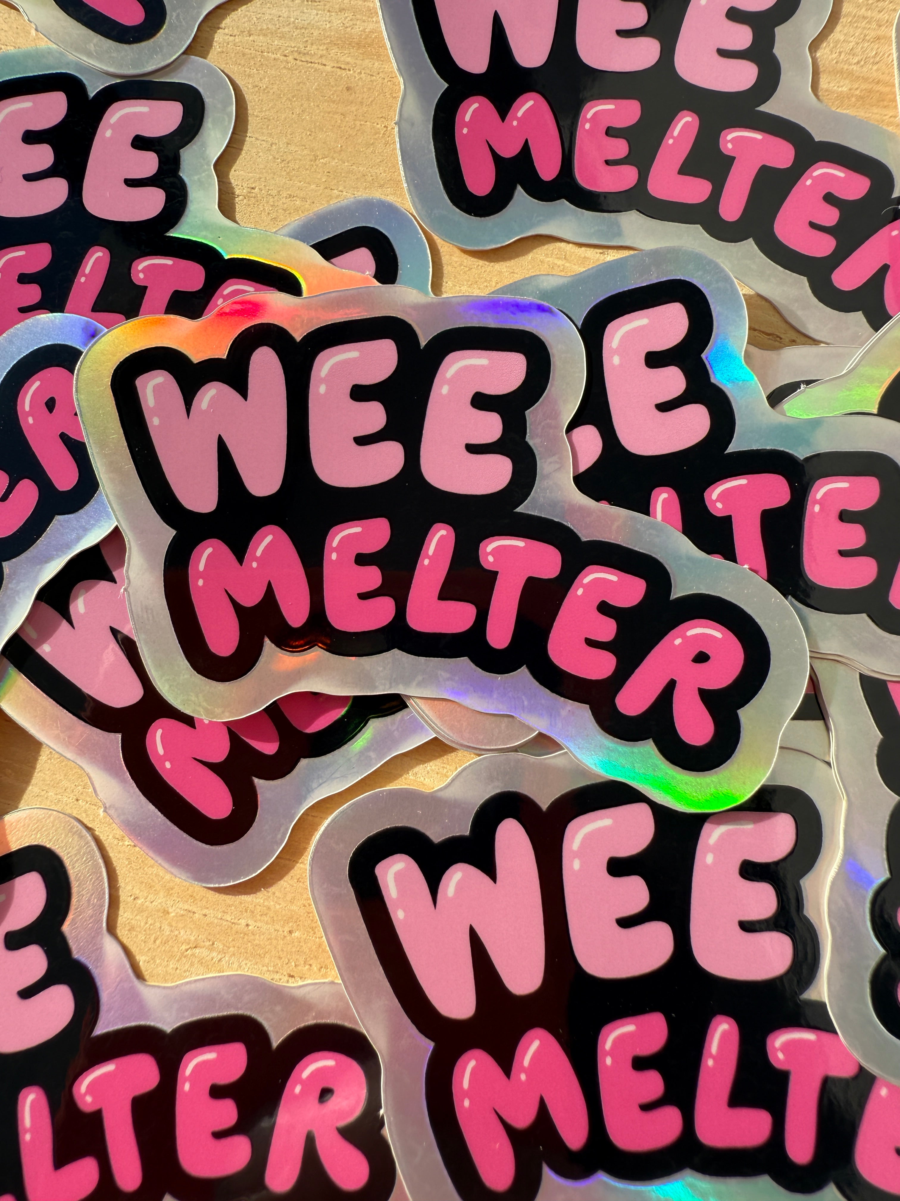 Wee Melter sticker