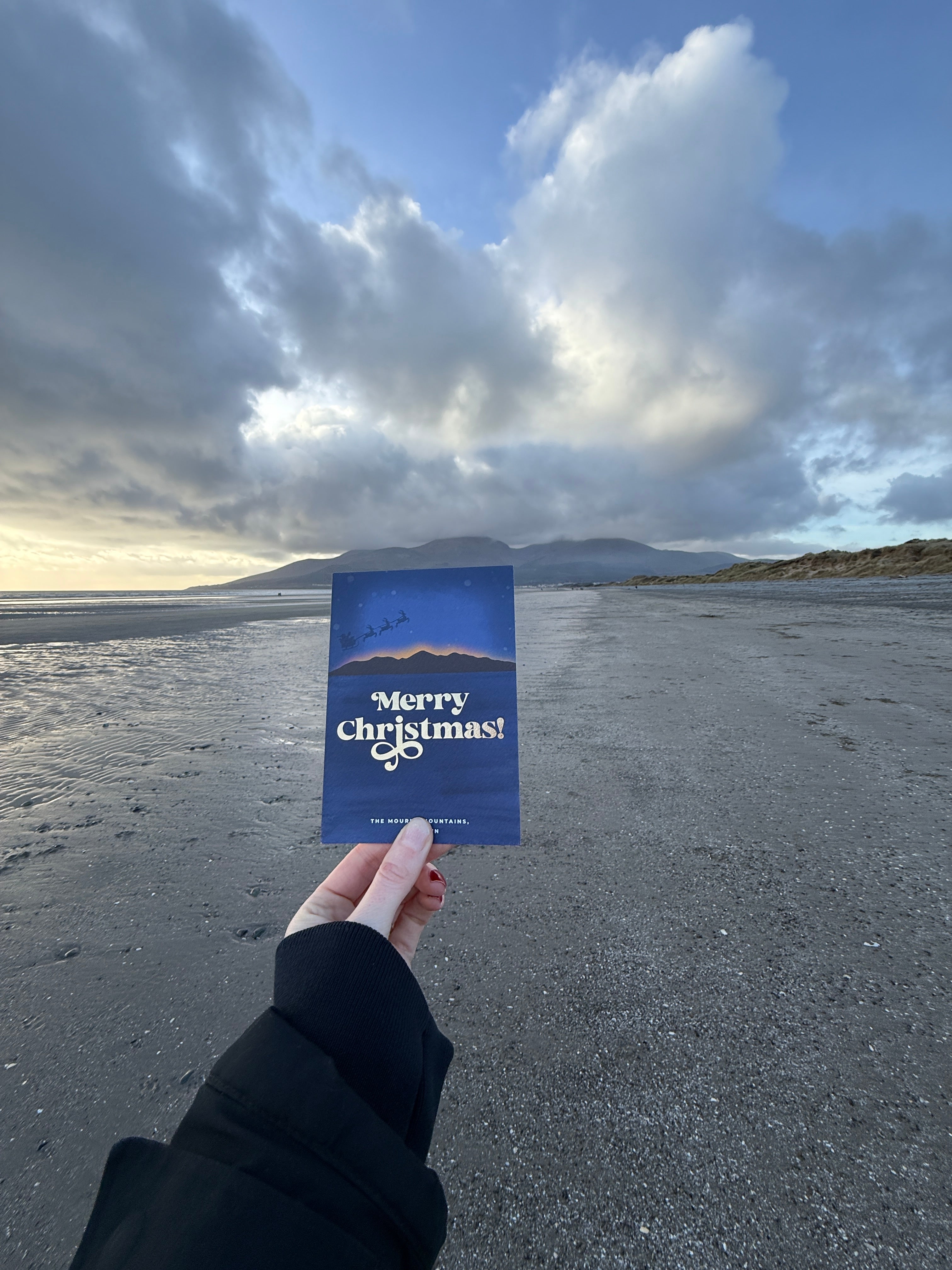 Mournes gold foiled Christmas Card