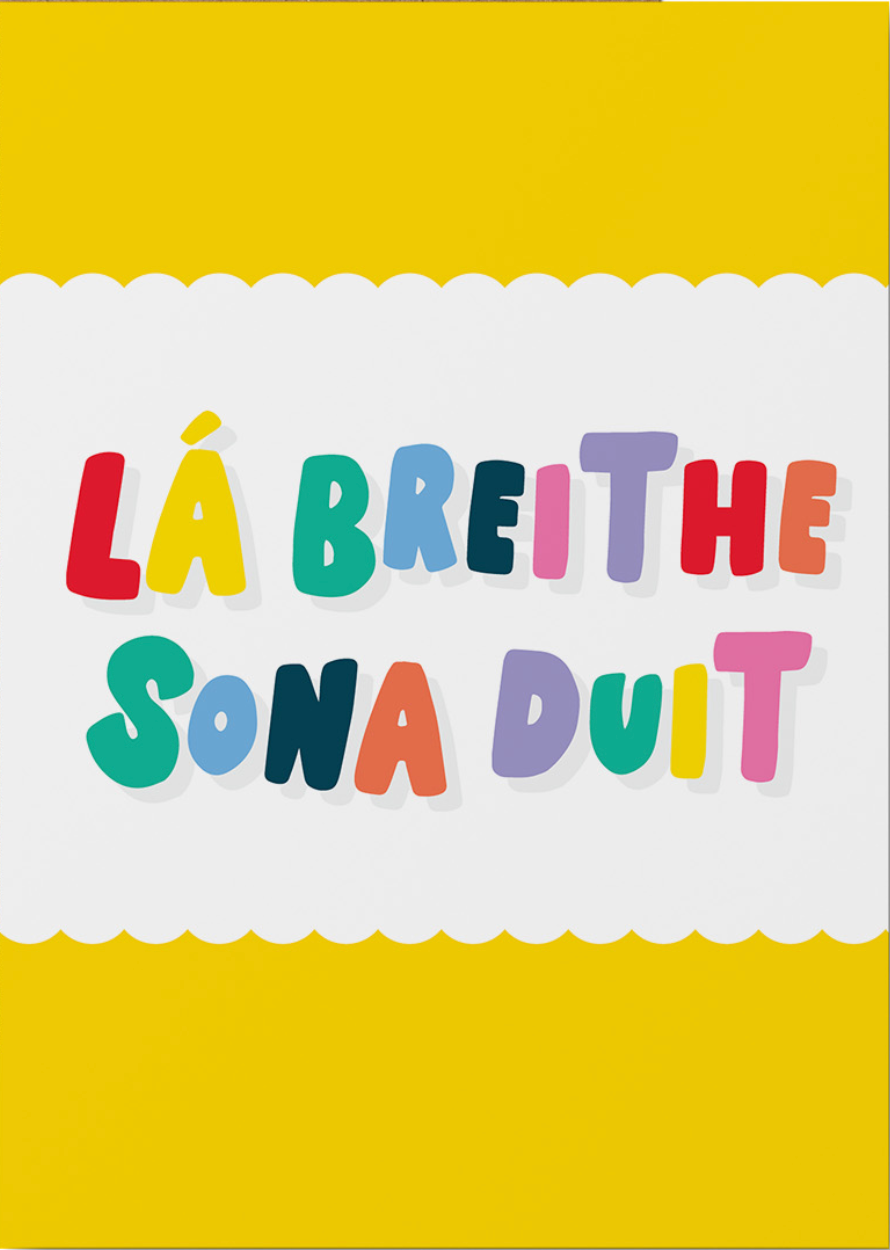 Lá breithe Sona Duit! Irish birthday card