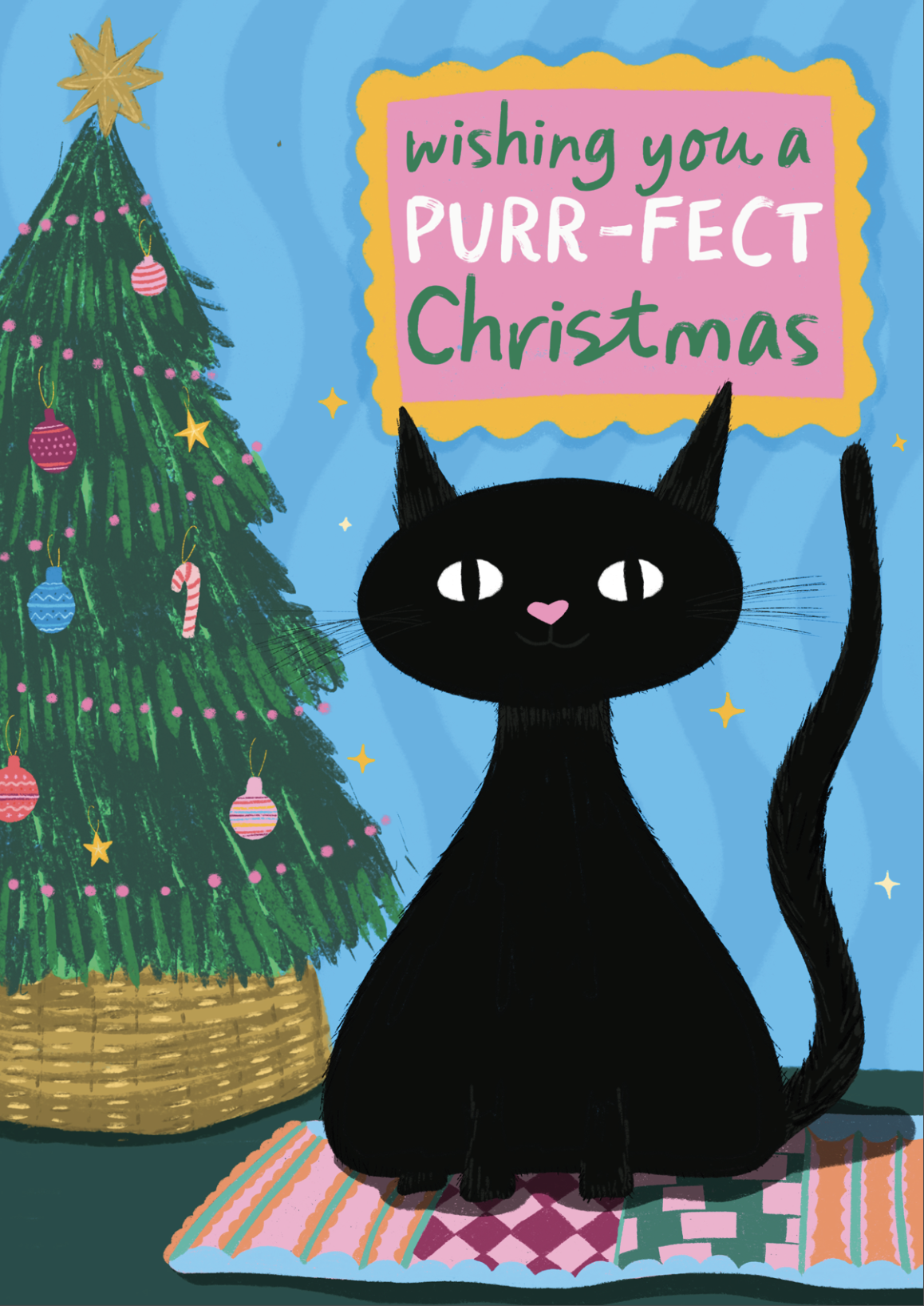 Purr-Fect Christmas - Cat Christmas Card