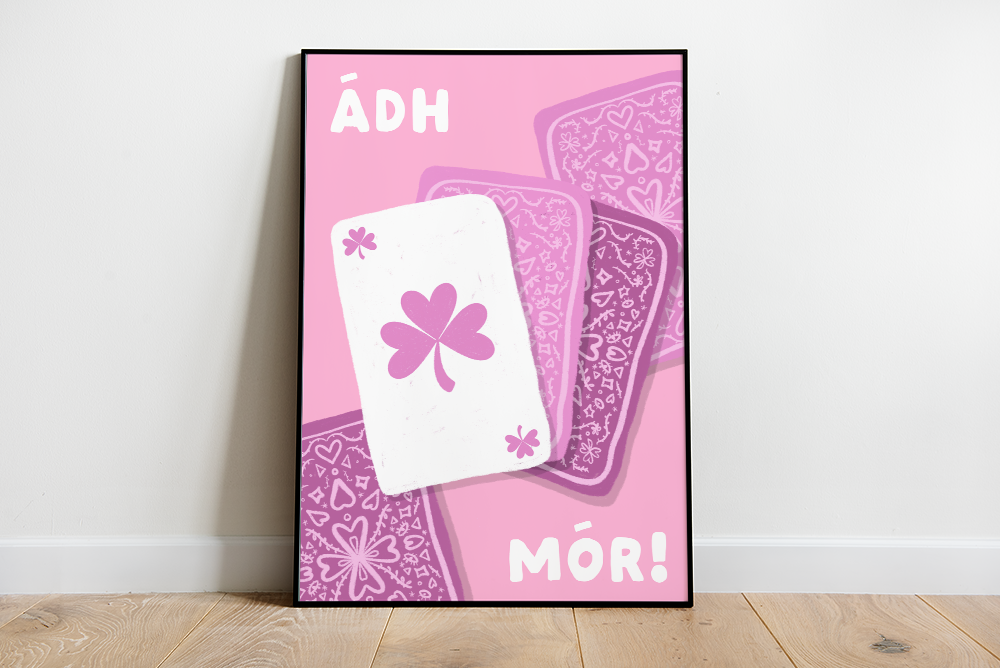 Ádh Mór - illustrated Irish language print