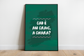 Cad é an craic, a chara? Irish language print - What's the craic, my friend?