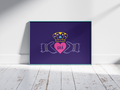 Claddagh Irish language print