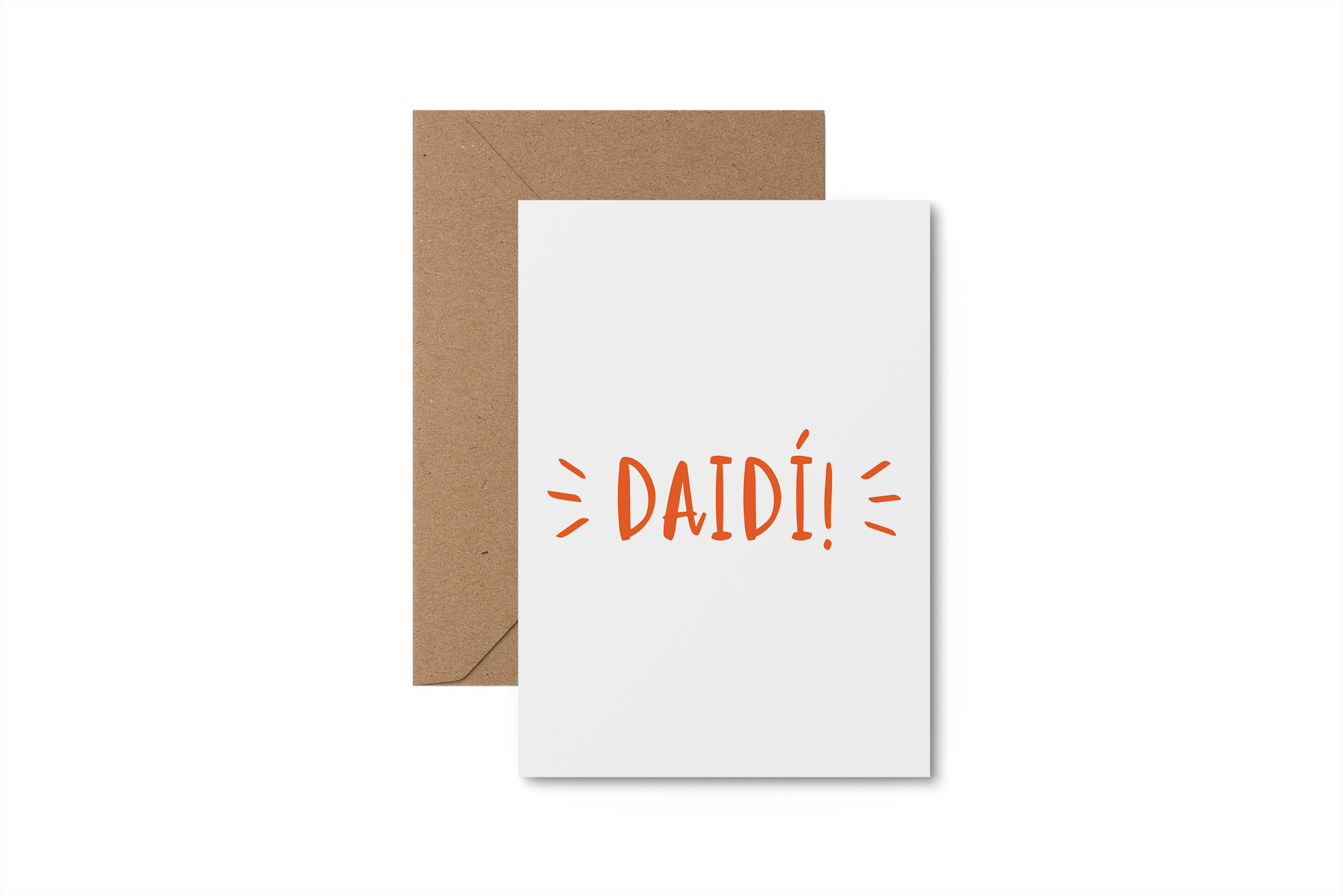 Daidí - Irish Father's Day card