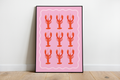 Lobsters - illustrated print