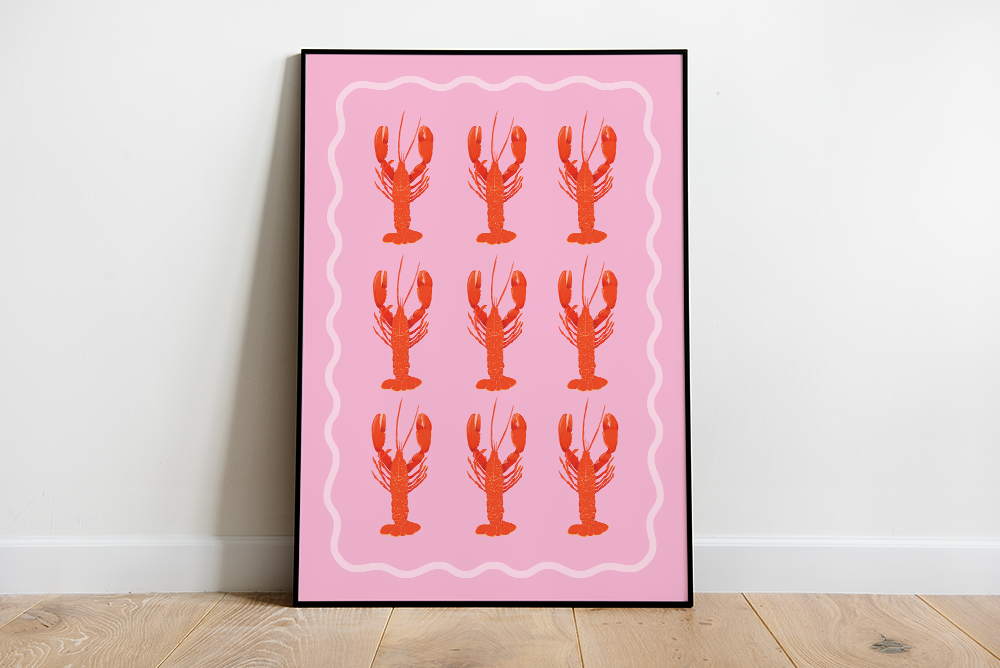 Lobsters - illustrated print