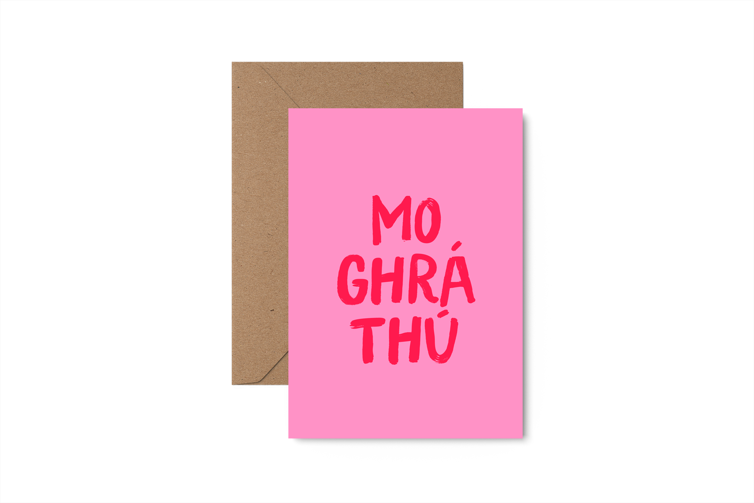 Mo Ghrá Thú! (I love you!) card