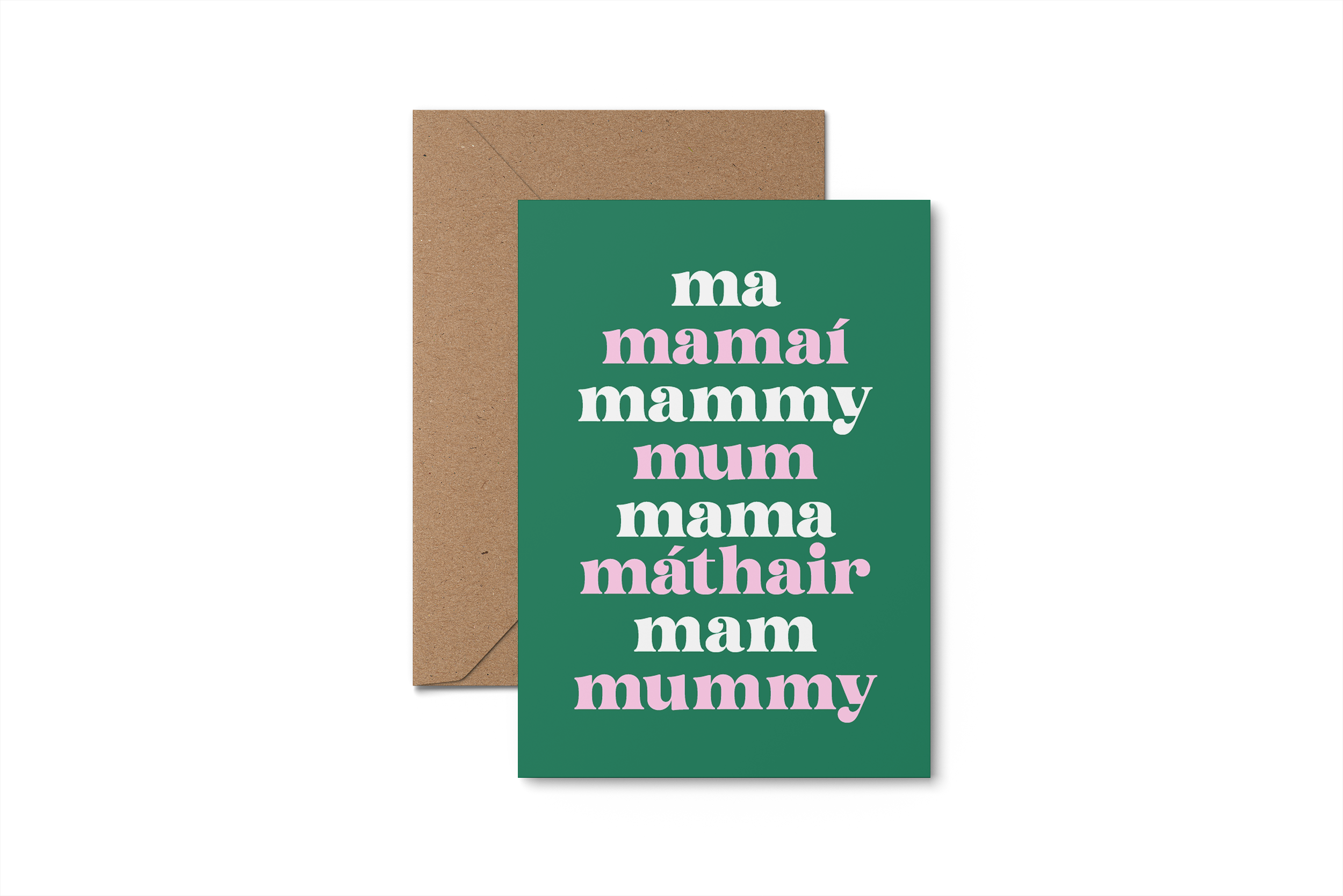 Ma, Mamaí, Mammy, Mum - Mother's Day - Green