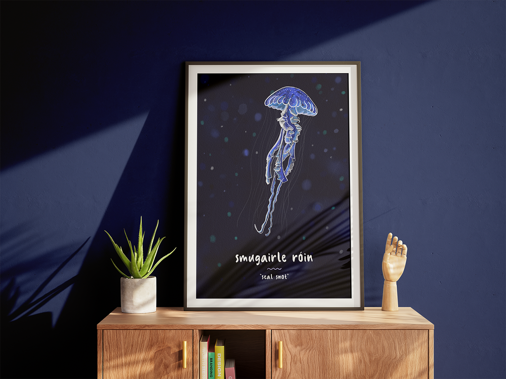 Smugairle Róin - Illustrated Irish language print