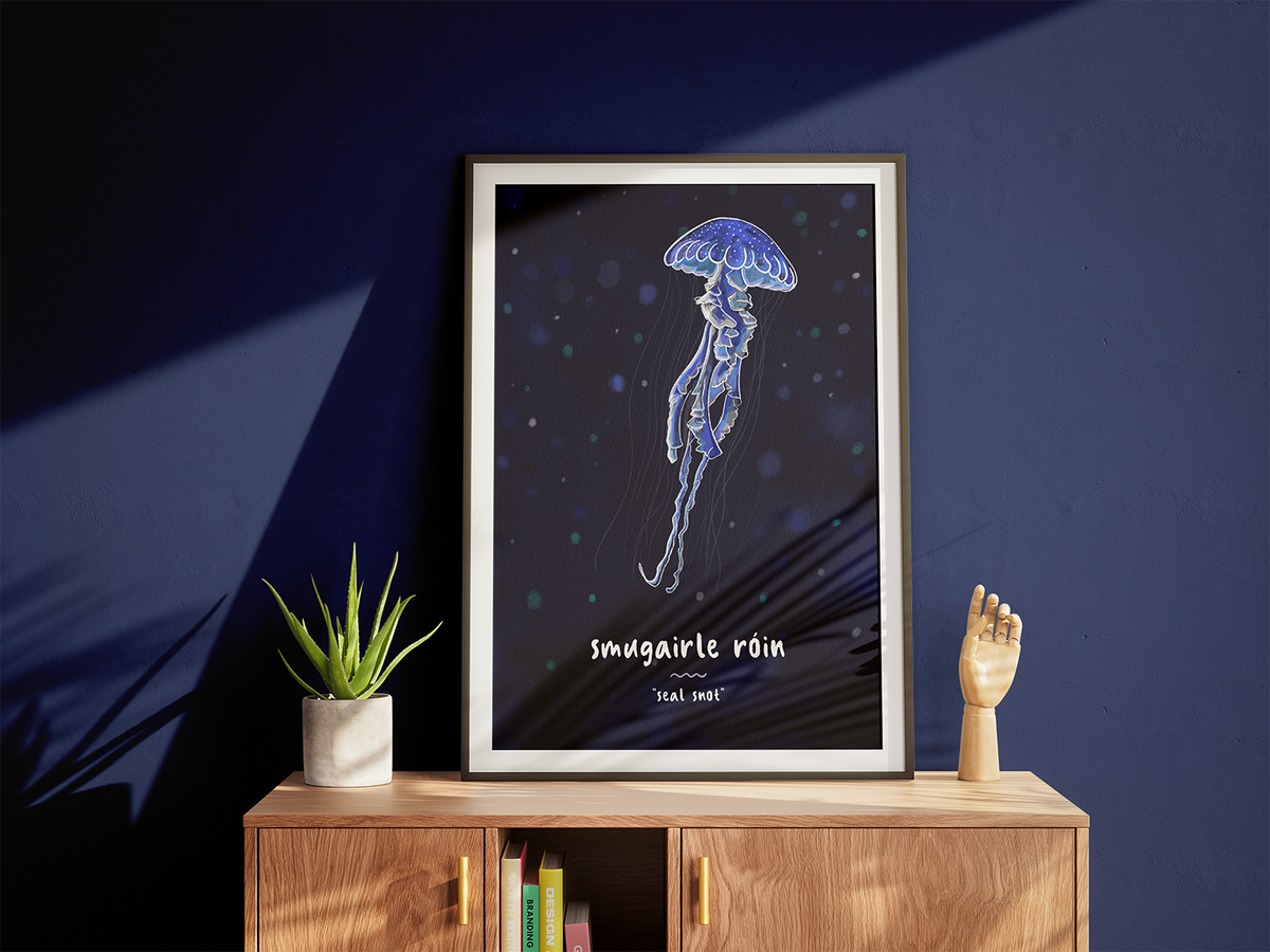 Smugairle Róin - Illustrated Irish language print