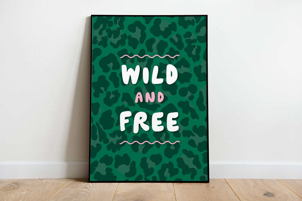 Wild & free! Illustrated leopard print